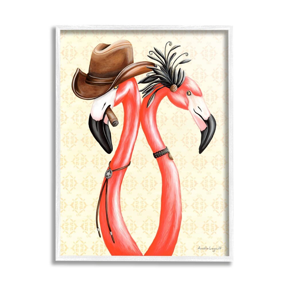 4958 Vintage Flamingos Cowboy Hat Antique Fashion Outfit, Design by Amelie